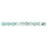 Mother-of-pearl shell 1pkg1, flat oval bead 15 inch light teal green 23x19mm-24x19mm image number 1
