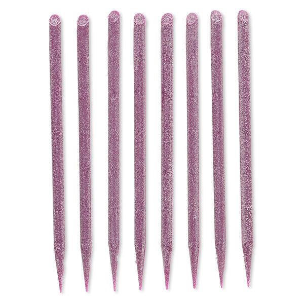 Sanding needle, abrasive and plastic, dark purple, 100 grit, 4-1/4 inches. Sold per pkg of 8. image number 0