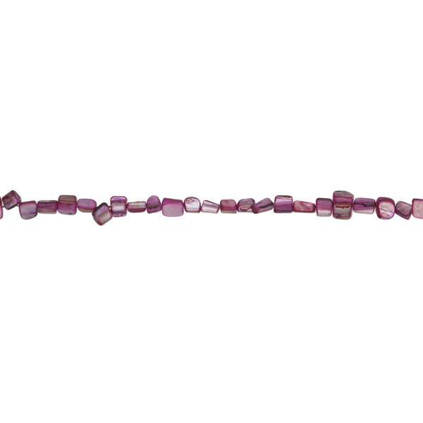Mother-of-pearl shell 1pkg1, triangle tube bead 15 inch dark elderberry 7x5mm-10x9mm image number 1
