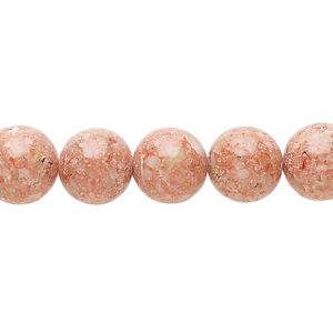 Multi-gemstone / mother-of-pearl shell / resin 1pkg1, round bead 15 inch 9-11mm