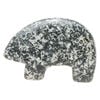 Spotted jasper 1pkg1, half-drilled Zuni-style bear focal natural, 39x28mm-44x32mm image number 2