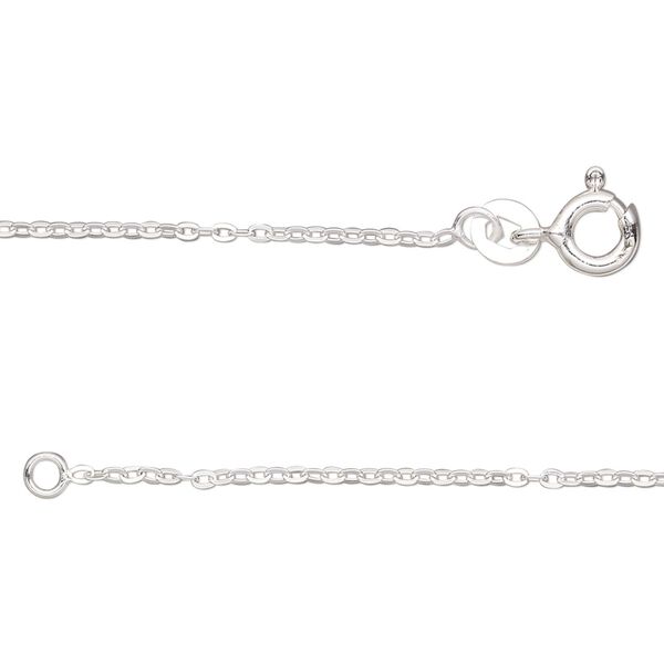Necklace, Create Compliments®, sterling silver and enamel, black, 15.5mm diamond with dot and swirl design, adjustable at 18 and 20 inches with springring clasp. Sold individually. image number 1
