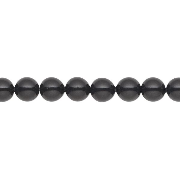 Pearl 50pk mystic black, Crystal Passions® 6mm gemcolors round 5810 image number 0