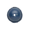 Bead, leather, blue, 13-17mm smooth round. Sold individually. image number 1