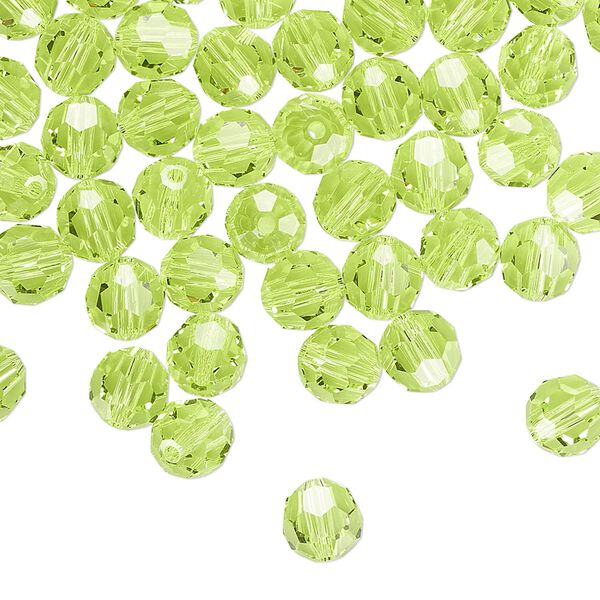 Bead 144pk citrus green, Crystal Passions® 6mm round 5000 image number 0