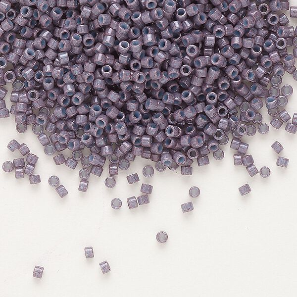 Seed bead, Delica®, glass, pkg/250g, #11 round, opaque mulberry (DB-0662). image number 0