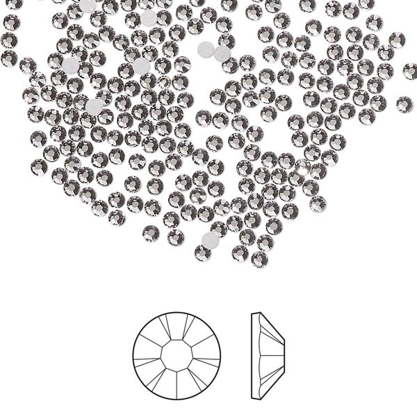 Flat back 1pkg144, lilac ash foil back Preciosa MAXIMA Czech crystal rhinestone 1.7-1.9mm chaton rose round SS5 image number 0