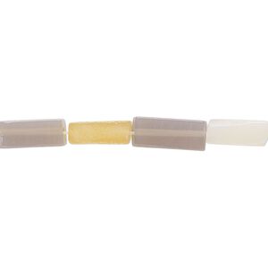 Agate 1pkg1, square tube bead 15 inch 10x4mm-11x4mm