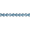 Bead 1pkg576 Malibu blue, Preciosa Czech crystal, 5mm bicone image number 0