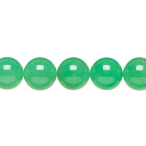 Chrysoprase 1pkg1, round bead natural 15 inch 10mm