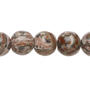 Leopardskin jasper 1pkg1, partially matte round bead natural, 15.5-16 inch 11-12mm
