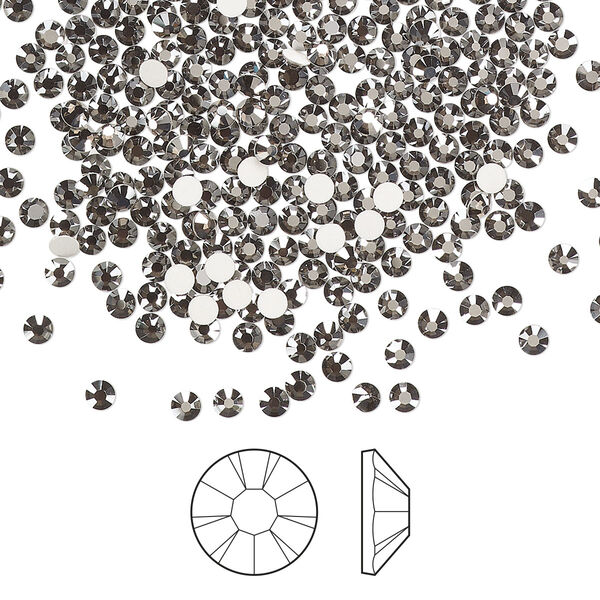 Flat back 1440pk crystal Biarritz foil back, Preciosa MAXIMA Czech crystal rhinestone 2.1-2.3mm chaton rose round SS7 image number 0