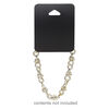 Necklace / bracelet card, plastic, black, 2-1/2 x 2 inches assembled. Sold per pkg of 100. image number 1