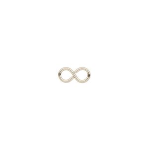 Link, 12Kt gold-filled, 9.5x5mm infinity. Sold individually.