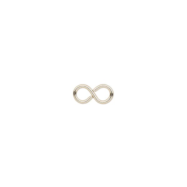 Link, 12Kt gold-filled, 9.5x5mm infinity. Sold individually. image number 0