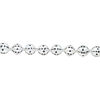 Bead, glass 1pkg8, opaque black and white, 16mm hand-painted round. image number 1