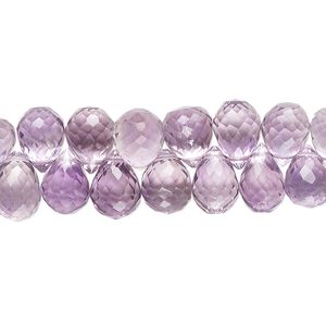 Amethyst 1pkg1, hand-cut top-drilled micro-faceted teardrop bead natural 8 inch 8x6mm-10x7mm