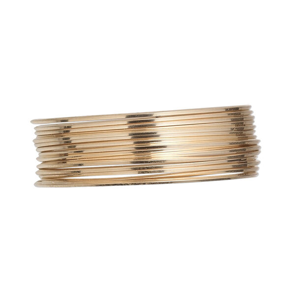 Wire, 12Kt gold-filled, half-hard, square, 22 gauge. Sold per pkg of 5 feet. image number 0