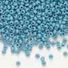 Seed bead, Preciosa Ornela Czech glass, 1pkg500g, 2.8-3.2mm rocaille, opaque matte terra dyed seafoam chalkwhite (06433) image number 0