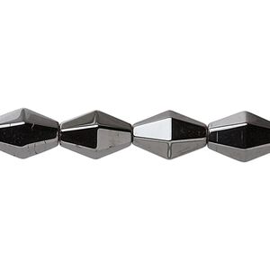 Hemalyke&trade; 1pkg1, faceted double cone bead 15.5-16 inch 12x8mm