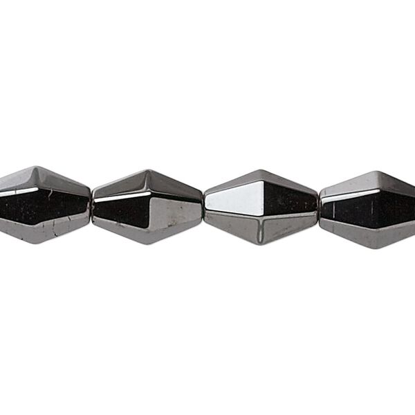 Hemalyke™ 1pkg1, faceted double cone bead 15.5-16 inch 12x8mm image number 0