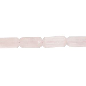 Rose quartz 1pkg1, hand-cut faceted round tube bead natural 14 inch 10x5mm-18x8mm
