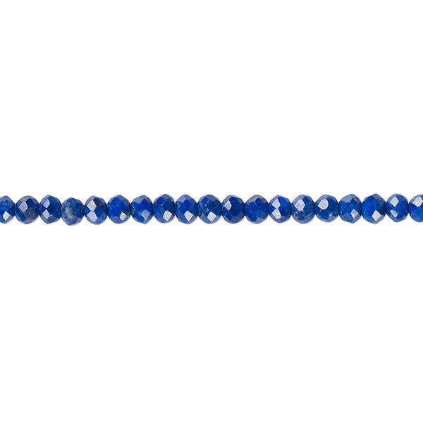 Lapis lazuli 1pkg1, faceted rondelle bead natural A- grade, 15.5-16 inch 3x2mm image number 0