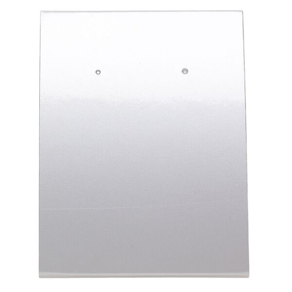 Earring card, adhesive and card stock, silver, 3x2-1/4 inches assembled. Sold per pkg of 10. image number 0