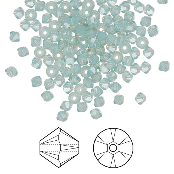 Bead 144pk Pacific opal, Crystal Passions® 3mm bicone 5328 image number 0