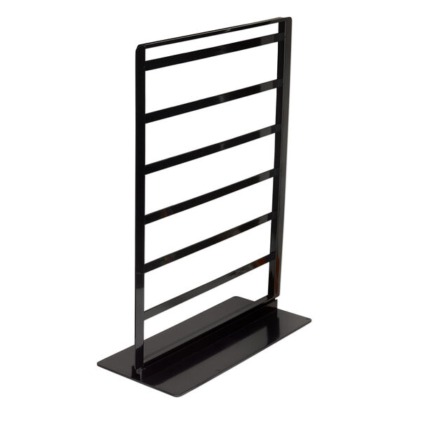 Display, earring and chain, acrylic, black, 14-1/2 x 10-3/4 x 4-1/2 inches. Sold per pkg of 3. image number 1