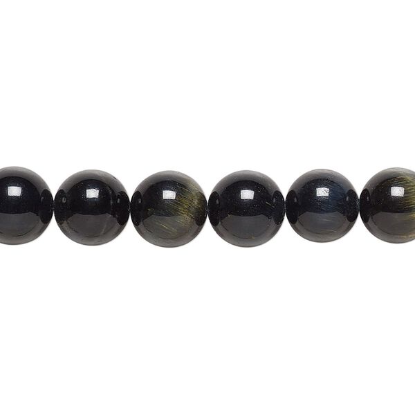Blue tigereye 1pkg1, round bead natural 15.5-16 inch 8mm image number 0