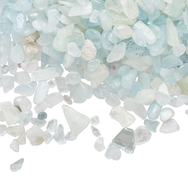 Aquamarine 1pkg1, undrilled inlay chip 2 oz mini image number 0