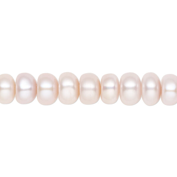 Freshwater pearl 1pkg1, button bead natural C grade, 14 inch 8mm cultured image number 0