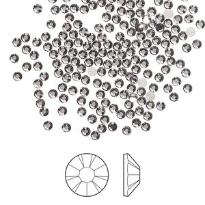 Flat back 1pkg1440, lilac ash foil back Preciosa MAXIMA Czech crystal hotfix rhinestone, 1.9-2.1mm chaton rose round SS6