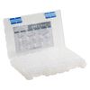 Organizer, Dot Box™, plastic, clear and blue, 11 x 7-1/2 x 1-1/2 inches with (52) removable containers. Sold per 53-piece set. image number 1