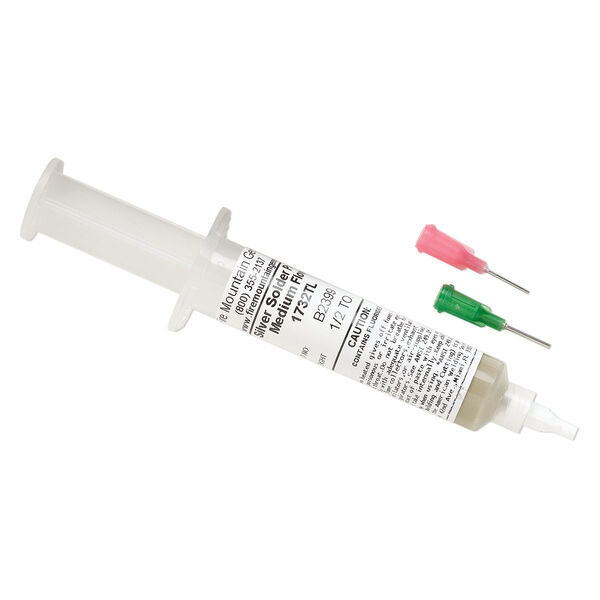 Solder paste, sterling silver with flux, medium flow. Sold per 0.5-troy ounce tube. image number 0