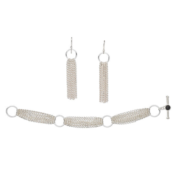 Bracelet and earring set, One of a Kind Jewelry, 8 inches. Only one available. image number 0