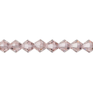 Bead 24pk cantaloupe, Crystal Passions&reg; 6mm bicone 5328