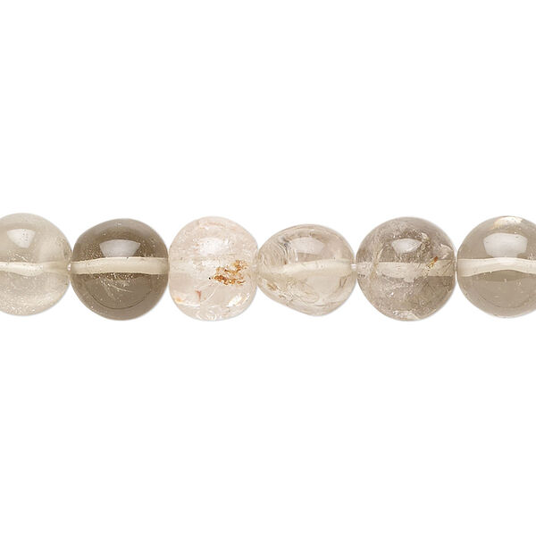 Lodolite 1pkg1, hand-cut uneven round bead natural 14 inch 8-9mm image number 0