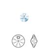 Drop 144pk ice blue, Swarovski® ReCreated™ 8mm pendant mini disk 6428 image number 0