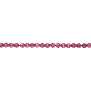 Hydrabadi garnet 1pkg1, hand-cut faceted round bead 15.5-16 inch 2-2.5mm