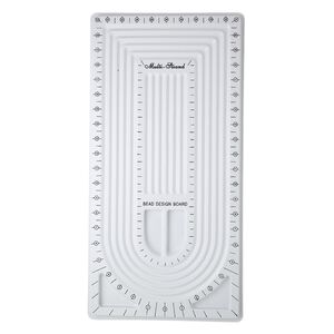 Bead board, plastic, white, 21 x 10-1/2 inch rectangle. Sold individually.