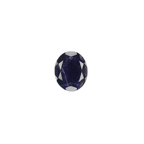 Gem, iolite (natural), 12x10mm faceted oval, A grade, Mohs hardness 7 to 7-1/2. Sold individually. image number 0