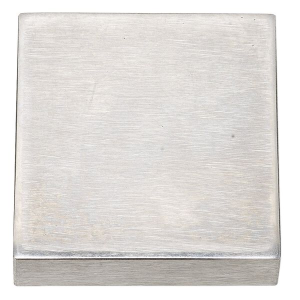 Bench block, steel, 2-1/2 x 2-1/2 x 3/4 inch square. Sold individually. image number 0