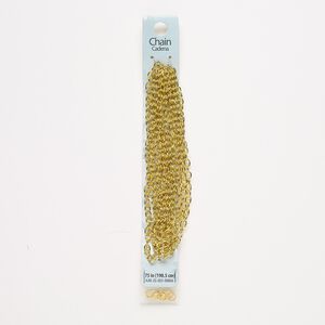 Chain, gold-finished "pewter" (zinc-based alloy) and steel, 5mm oval cable, 75 inches with (2) 9x6mm lobster claw clasps and (2) 6mm jump rings. Sold individually.