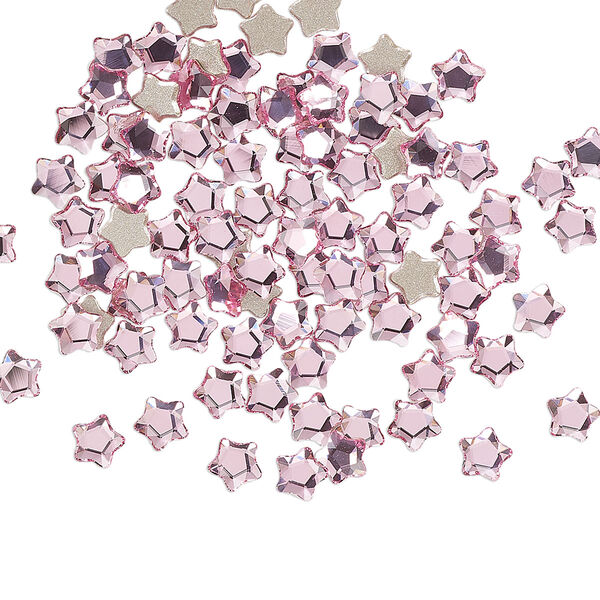 Flat back 720pk rose foil back, Swarovski® 4mm star flower 2754 image number 0