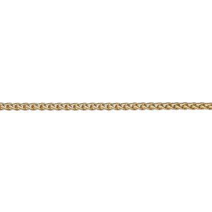 Chain 1pkg1 ponytail, 3.2mm, gold-finished brass 50 foot unfinished