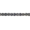 Grey-black marble 1pkg1, rounded flat rectangle bead natural, 15 inch 20-21mm matte image number 1