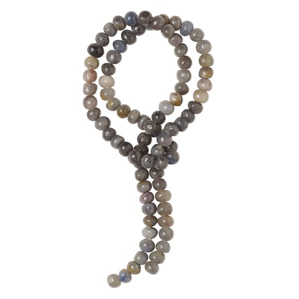 Blue sapphire / grey sapphire / brown sapphire 1pkg1, hand-cut pebble bead 14 inch small image number 0