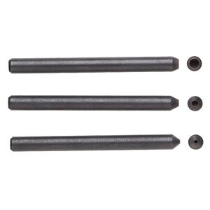 Stamp, black-plated tempered steel, 2-3/4 x 1/4 inches with 1.5 / 2.5 / 4mm round tips and 6mm shaft. Sold per 3-piece set.